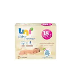 Uni Baby Yenidoğan Islak Pamuk Mendil 18'li Mega Paket 720'li