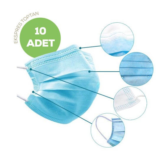 Cerrahi Maske 10'lu Paket