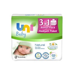 Uni Baby Natural Islak Havlu 4 lü  224 Yaprak