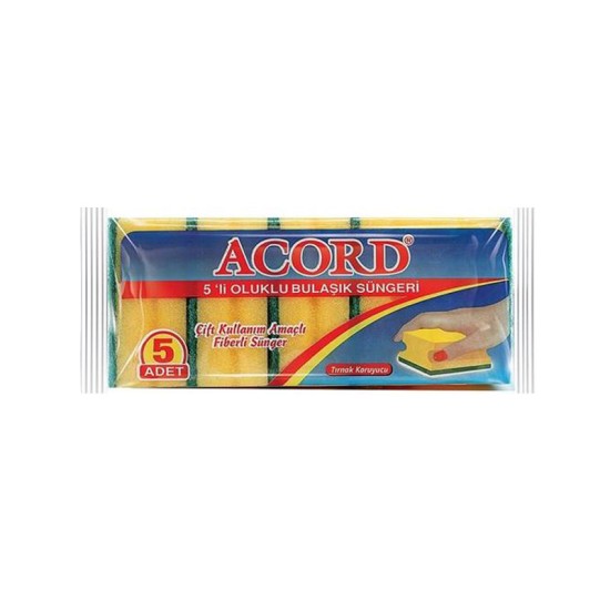 Acord 5'li Bulaşık Süngeri