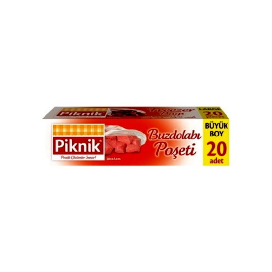 Piknik Buzdolabı Poşeti Büyük Boy 20'li
