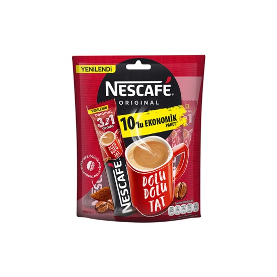 Nescafe 3'ü 1 Arada 10'lu Paket